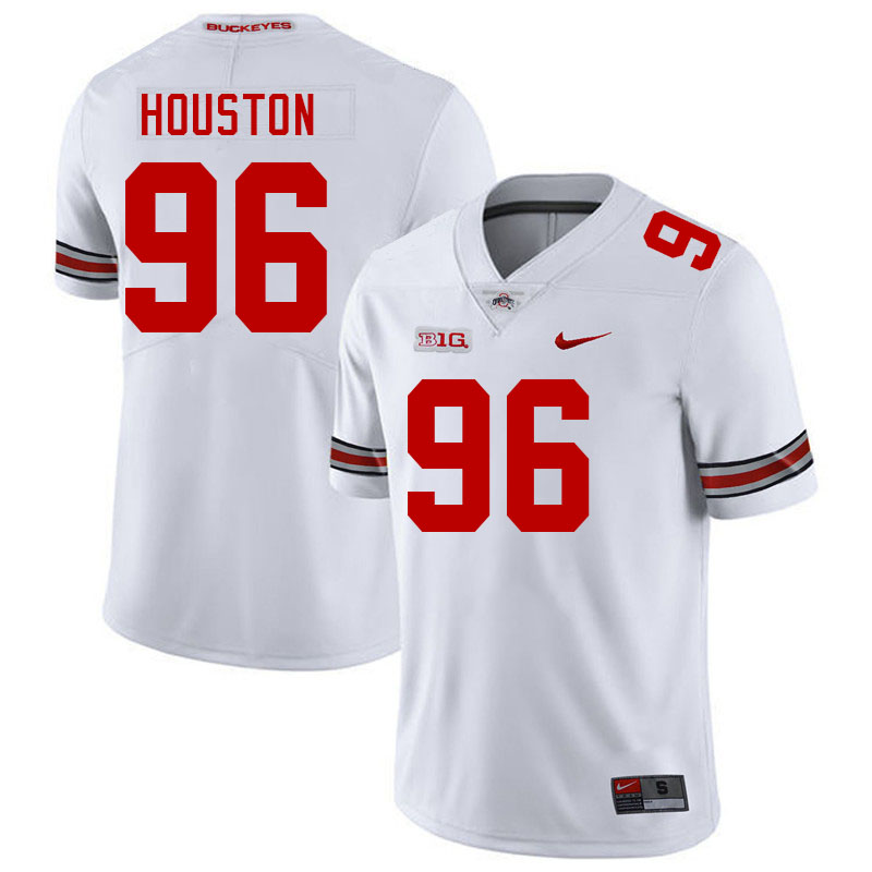 Men #96 Eddrick Houston Ohio State Buckeyes College Football Jerseys Stitched-White